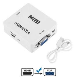 Adaptador Convertidor HDMI a VGA y VGA a HDMI  Multifuncion Audio Video TV PC Eléctrica PS Nintendo