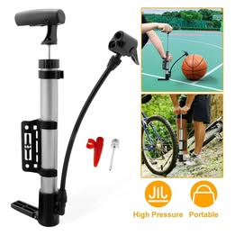 Bomba Inflador Multiuso Portátil  Mecánico Manual Pelota Balón Inflables Bici Moto