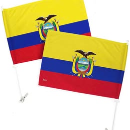 Bandera de Ecuador Tricolor con Escudo Multiuso Mundial 2026 Fútbol Patriotismo Policía Militar