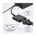 Adaptador Convertidor HDMI a VGA Multiuso Laptop TV Computadora PC Pantalla Trabajo Películas Video