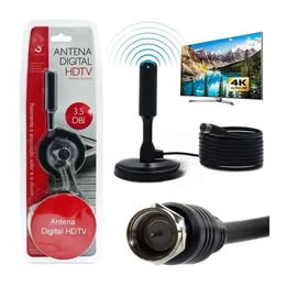 Antena Digital para TV HD Canales Abiertos Televisión LCD Smart HDTV
