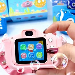 Camara Digital LCD Recargable USB  Para Niños Figuras Populares Delfin