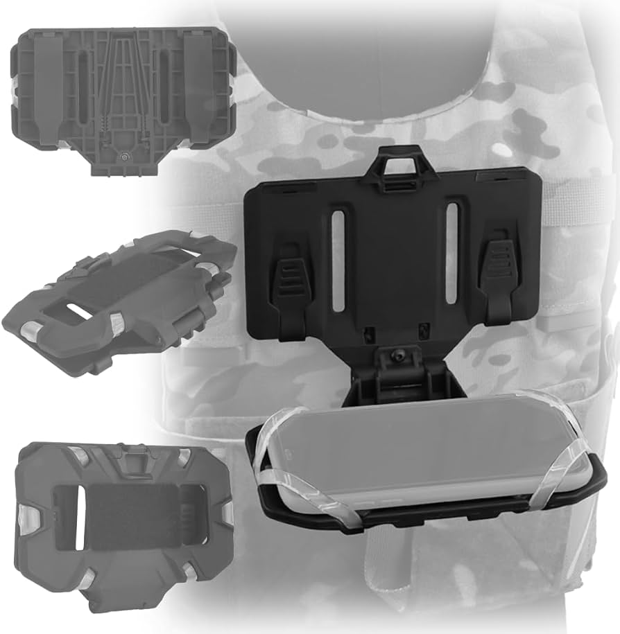Soporte Porta Celular Teléfono Táctico para Chaleco Sistema Molle Navegación Trabajo Policía Militar