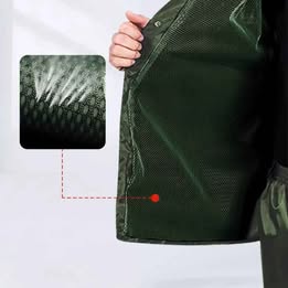 Traje Terno 100% Impermeable Cálida Superior Verde Militar Lluvia Frío Invierno Camping Moto Trabajo