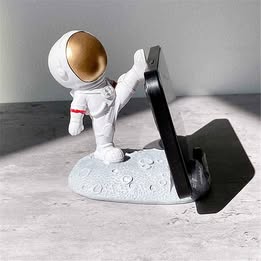 Soporte de Teléfono Celular Único Diseño Divertido Astronauta 3D Escritorio Mesa