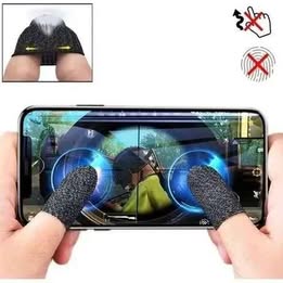 Dedales Mangas Guantes Grips Antisudor Dedos Gamer Negro Celular Tablet PS Pc