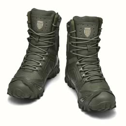Botas Tácticas Multipropósito Antideslizante Militar Verdes Camping Treking Senderismo Invierno