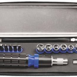 Set Estuche con Dados y Punteras 14 Piezas  Herramientas Trabajo Mecánico