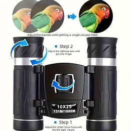 Binoculares Prismáticos Largavista HD Portátil Telescopico Senderismo Viaje Treking Camping 10x