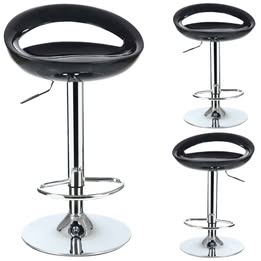 Banco Taburete Moderno Altura Ajustable Base Cromada 360 Hidráulica Multiuso Bar Restaurant Estudio