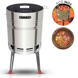Parrilla Asador Tubular Tramontina Acero Inoxidable Picnic Barbacoa Terraza Aire libre