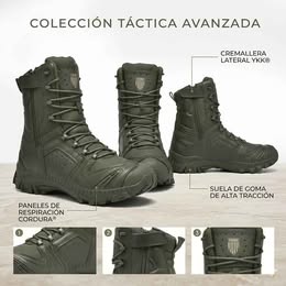 Botas Tácticas Multipropósito Antideslizante Militar Verdes Camping Treking Senderismo Invierno