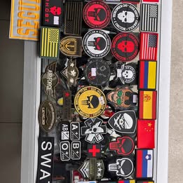 Sellos Parches con Velcro De PVC Tácticos Multipropósito Banderas Policia Militar Seguridad CrossFit