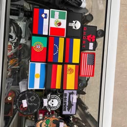 Sellos Parches con Velcro De PVC Tácticos Multipropósito Banderas Policia Militar Seguridad CrossFit