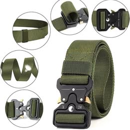 Cinturón/correa táctica multifuncional acero/aluminioe seguridad-policía-militar-guardia