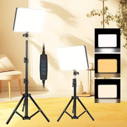 Panel Aro de luz LED Fotografia Relleno con pedestal  celular TikTok videos fotos estudio grabación