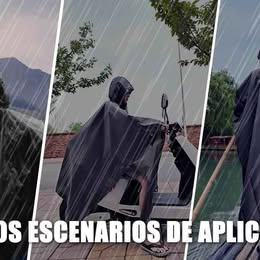 Poncho Chubasquero Impermeable Para Moto Bicicleta Scooter Lluvia Delivery  Invierno Trabajo