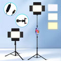 Panel Aro de luz LED Fotografia Relleno con pedestal  celular TikTok videos fotos estudio grabación