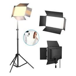 Panel Aro de luz LED Fotografia Relleno con pedestal  celular TikTok videos fotos estudio grabación