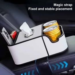 Caja de almacenamiento Organizador para Auto-Carro-Coche Reposabrazos Portavasos Servilleta Celular