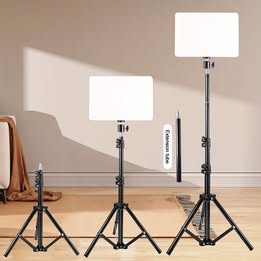 Panel Aro de luz LED Fotografia Relleno con pedestal  celular TikTok videos fotos estudio grabación