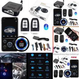 Alarma Universal Smart Start System con Botón de Arranque y Parada Remoto Inteligente Auto Carro