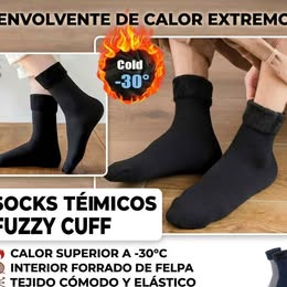 Medias Calcetines Térmicos Frío Invierno Afelpados -30° Esqui Hombre Mujer Camping Senderismo