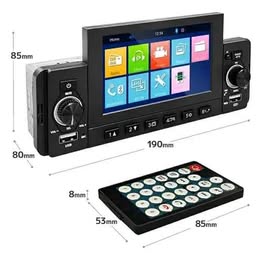 Radio Autoestereo Multimedia Bluetooth con Pantalla Mirror Car USB FM Mp5 Auto Carro Coche Camioneta