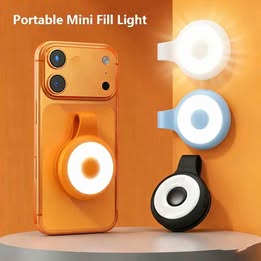 Luz Magnética de Relleno para Teléfono Recargable Varios Tonos Camara Celular iPhone Fotos Selfies