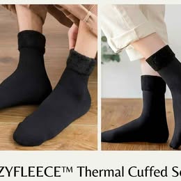 Medias Calcetines Térmicos Frío Invierno Afelpados -30° Esqui Hombre Mujer Camping Senderismo