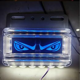 Luces LED Laterales 12V-24V Entroboscopicas para Camion Trailer Bus Ambulancia Grúa Ojos Enojados