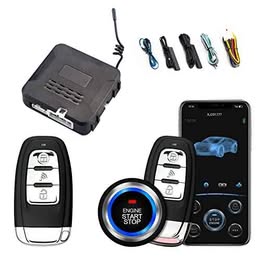 Alarma Universal Smart Start System con Botón de Arranque y Parada Remoto Inteligente Auto Carro