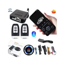 Alarma Universal Smart Start System con Botón de Arranque y Parada Remoto Inteligente Auto Carro