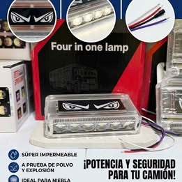 Luces LED Laterales 12V-24V Entroboscopicas para Camion Trailer Bus Ambulancia Grúa Ojos Enojados
