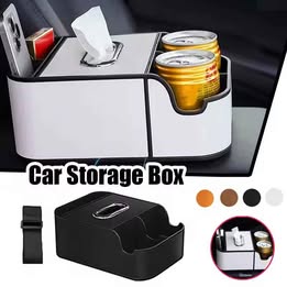 Caja de almacenamiento Organizador para Auto-Carro-Coche Reposabrazos Portavasos Servilleta Celular