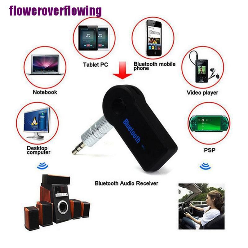 ADAPTADOR BLUETOOTH PARA AUTO CARRO CON PLUG AUXILIAR RECARGABLE