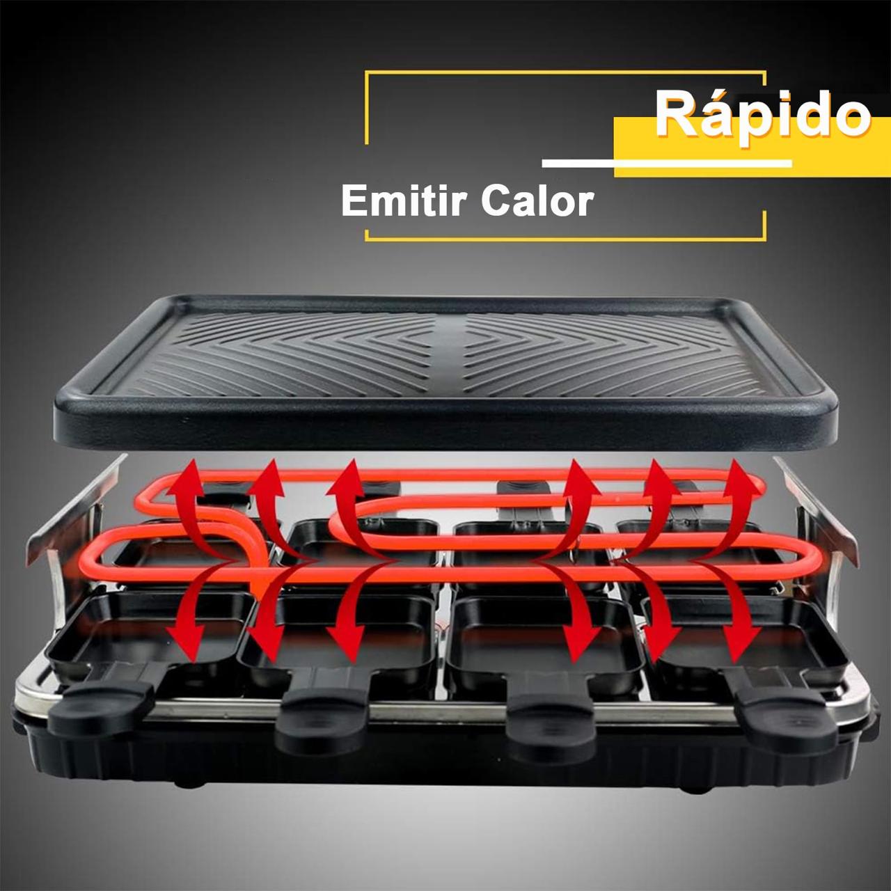 PLANCHA PARRILLA ELECTRICA MULTIFUNCIONAL ANTIHADERENTE PARA ASAR Y FREIR 1300W
