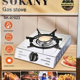 Cocina Estufa a Gas Portátil de Acero Inoxidable Sokany Quemador de Alta Potencia