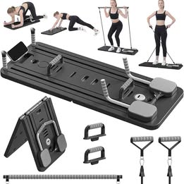 Tabla de Entrenamiento 7en1 Multifuncion Plegable Pilates Abdomen Reformador  Máquina de Ejercicio