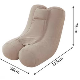 Sofa Perezoso Inflable Plegable Portable Multiuso Sillon Ergonómico 115x96x75cm