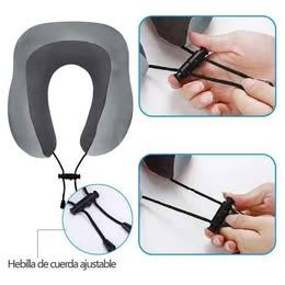 Almohada Viajera Soporte para Cuello Memory Foam Cojín