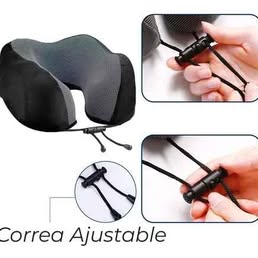 Almohada Viajera Soporte para Cuello Memory Foam Cojín
