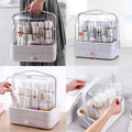Organizador de Maquillaje y Cosméticos Portátil MultiusoTransparente y Cajón Belleza Make Up 35x22cm