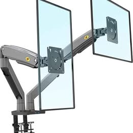 Soporte Ergonómico para 2 Monitores Con Brazos Movibles Compatible de 22" a 32" Soporta de 2Kga12kg