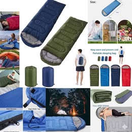 Sleeping Saco Bolsa de Dormir Portátil para Camping Aventura Viajes Senderismo Frío Noche