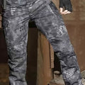 Pantalón Táctico Camuflaje Pitón Antidesgarres Repelente Agua Fuego Camping Senderismo Viajes