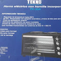 Horno Cocineta Eléctrico Multiuso 3en1  Dos Hornillas Platos Cap. 35 Litros Acero Inoxidable 1400w