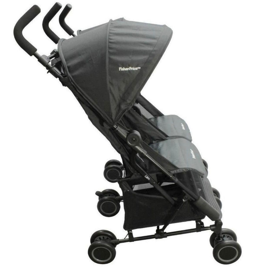 Carro coche doble gemelar para bebé plegable retráctil  fisher price