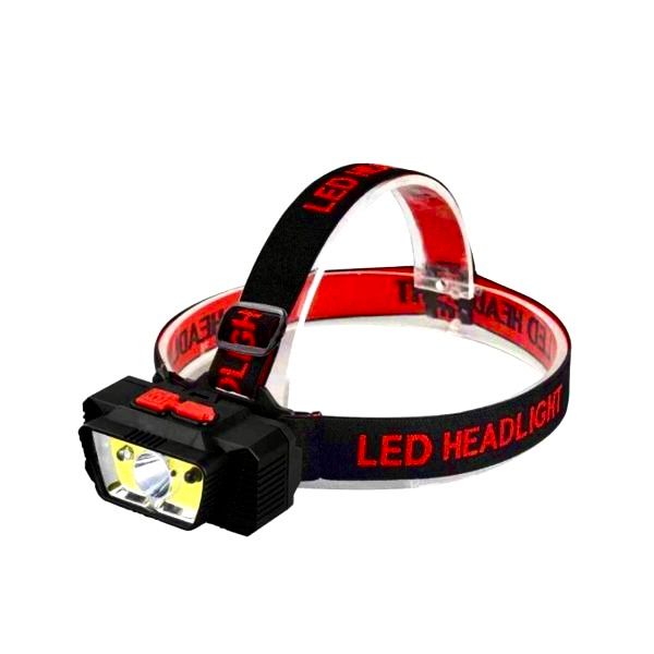 Linterna led táctica de cabeza impermeable 3 modos recargable noche oscuridad camping viaje trabajo
