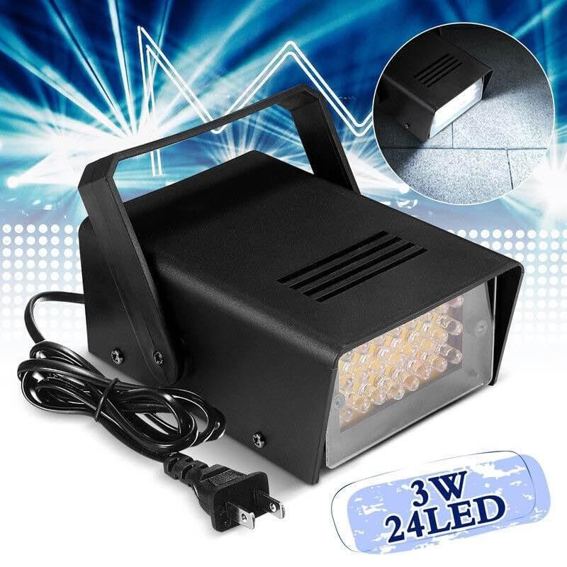 Luz Flash 24 Led regulador disco fiesta antro amigos eventos música baile dj